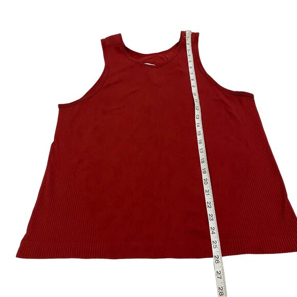 Gymshark Women's Studio Round Neck Sleeveless Plain Burgundy Top Size S‎ - Picture 8 of 9